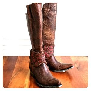 New Old Gringo Melisa Tall Cowboy Leather Boots 7